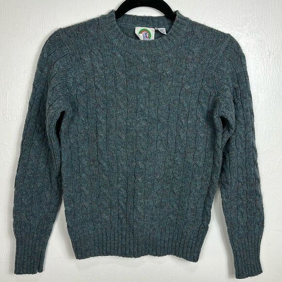 The Eagle’s Eye Vintage Cable Knit Crew Neck Sweater Size S - Picture 1 of 7